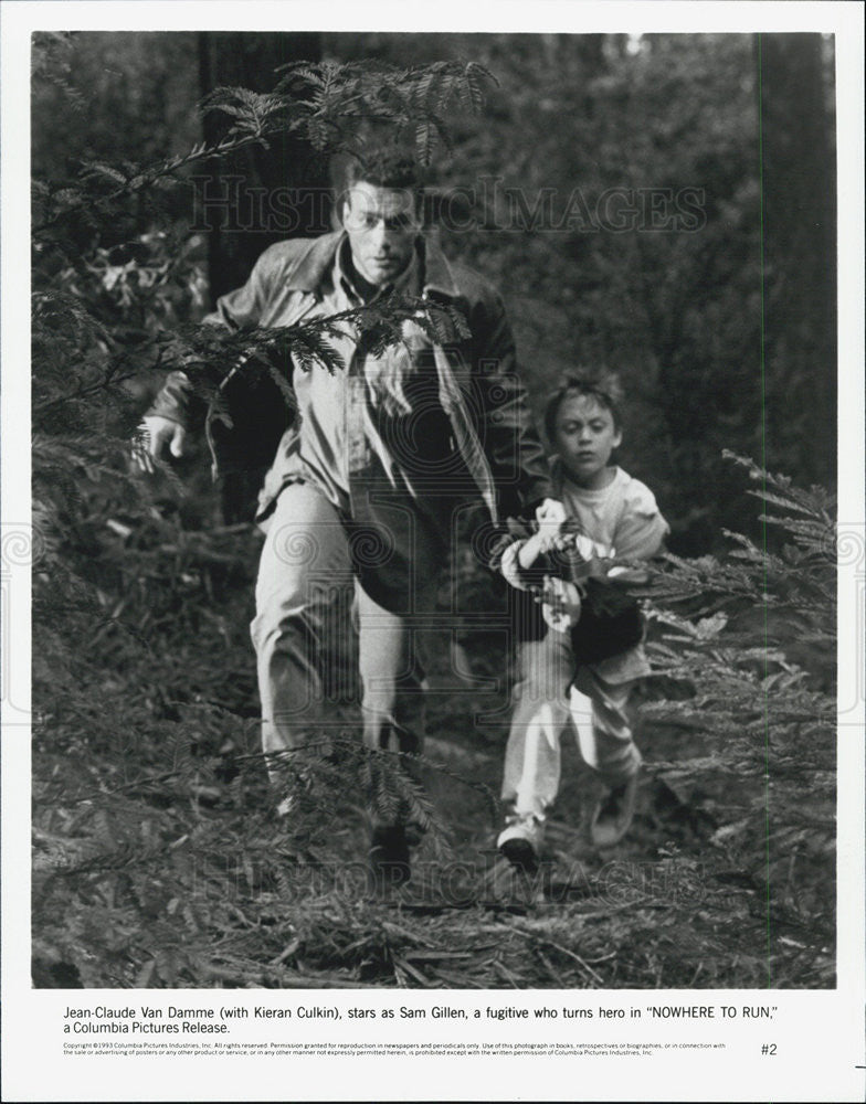 1993 Press Photo Actor Jean-Claude Van Damme Starring In &quot;Nowhere To Run&quot; - Historic Images