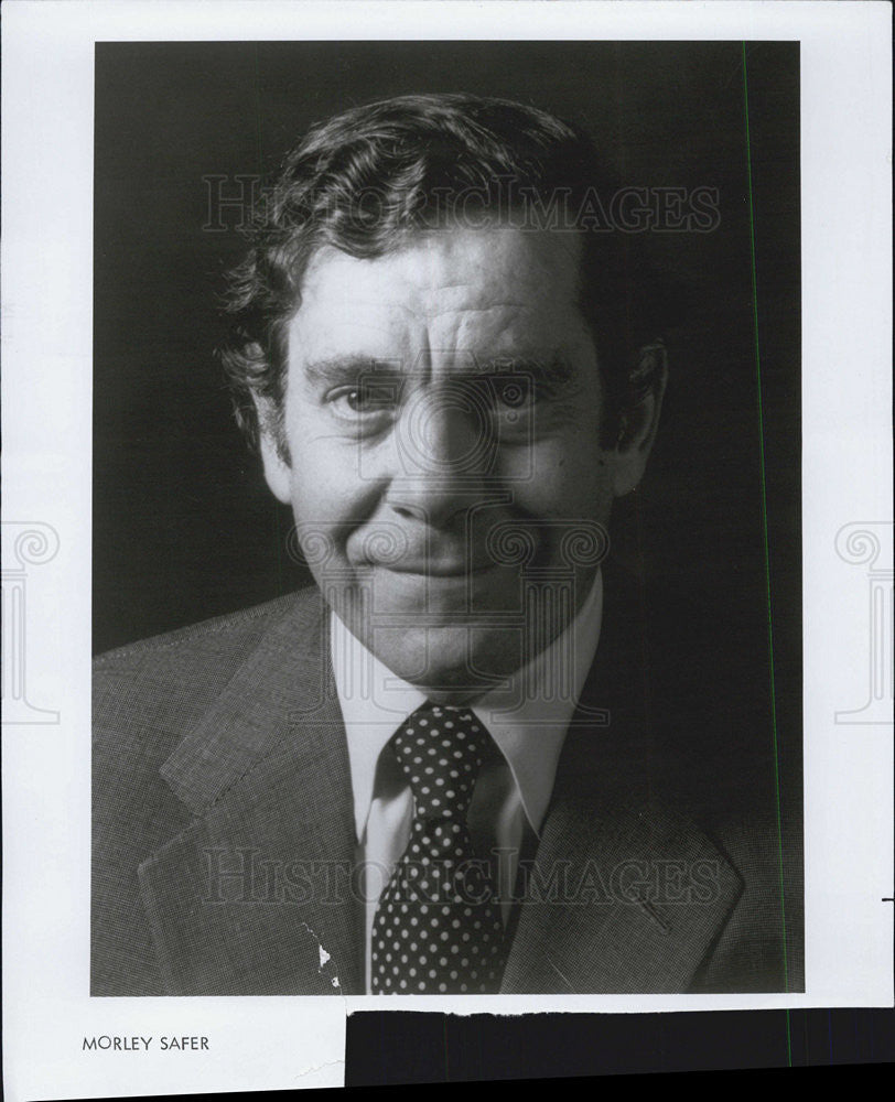 1990 Press Photo Morley Safer, "60 Minutes." - Historic Images