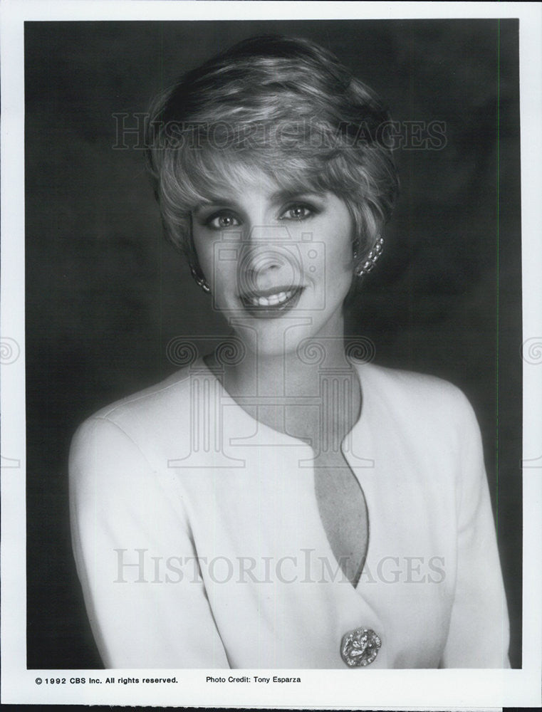 1992 Press Photo Debra Norville on CBS. - Historic Images