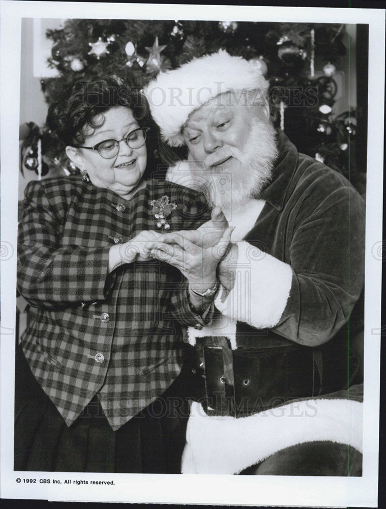 1992 Press Photo Zelda Rubinstein &amp; Warren Berlinger in&quot;Picket Fences&quot; on CBS. - Historic Images