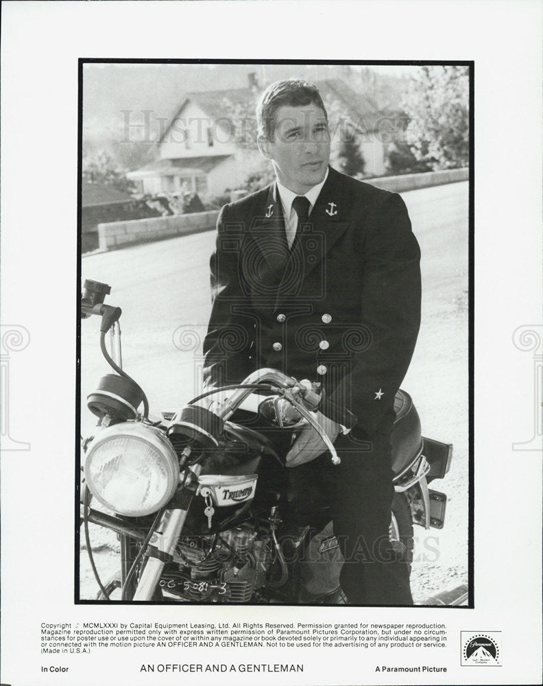 Richard Gere in An Officer And A Gentleman 1982 vintage promo