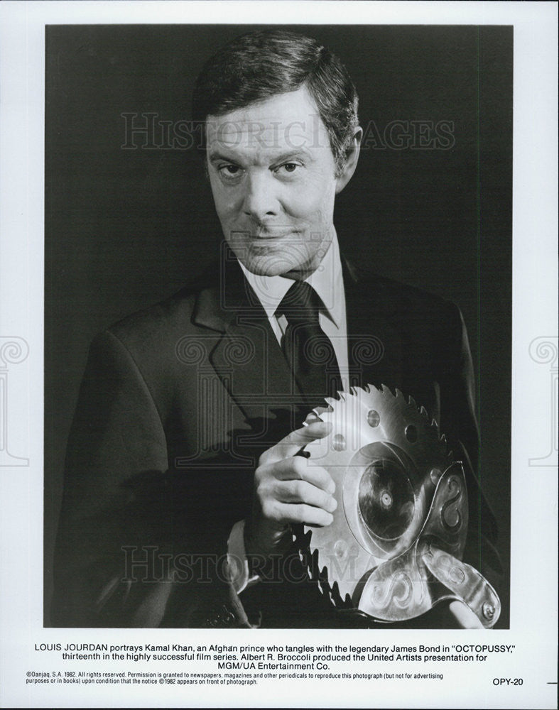 1983 Press Photo Louis Jordan in &quot;Octopussy&quot; - Historic Images