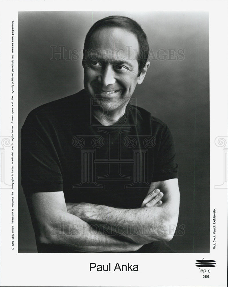 1996 Press Photo of singer Paul Anka - Historic Images