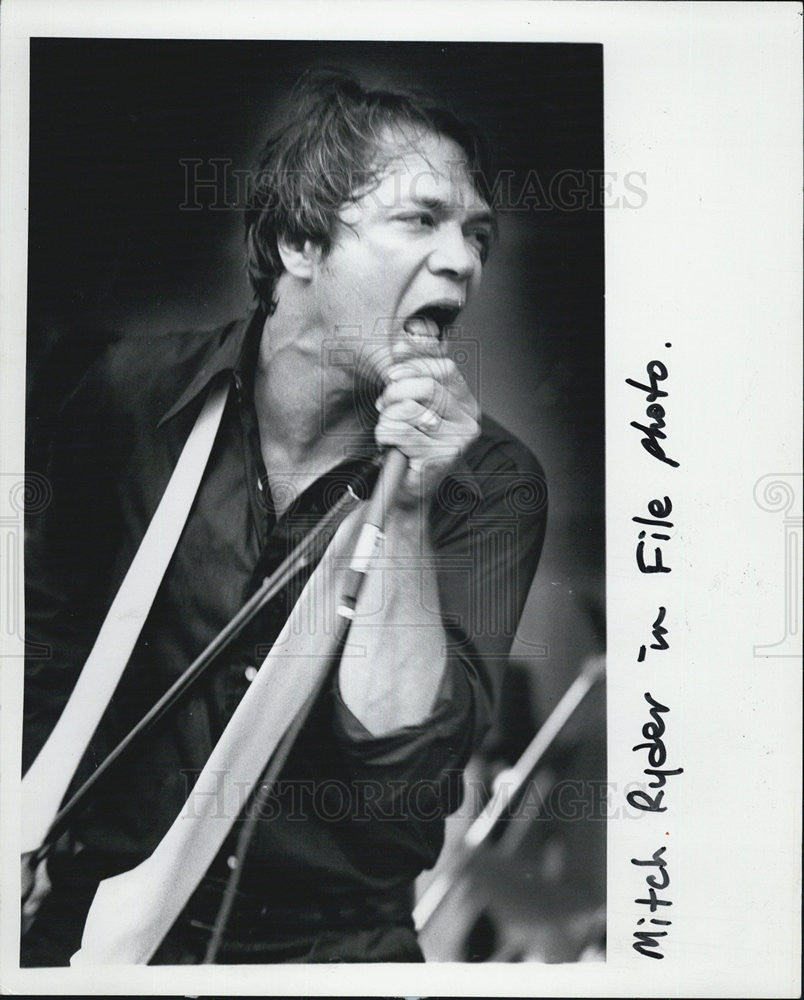 1978 Press Photo Singer Mitch Ryder - Historic Images