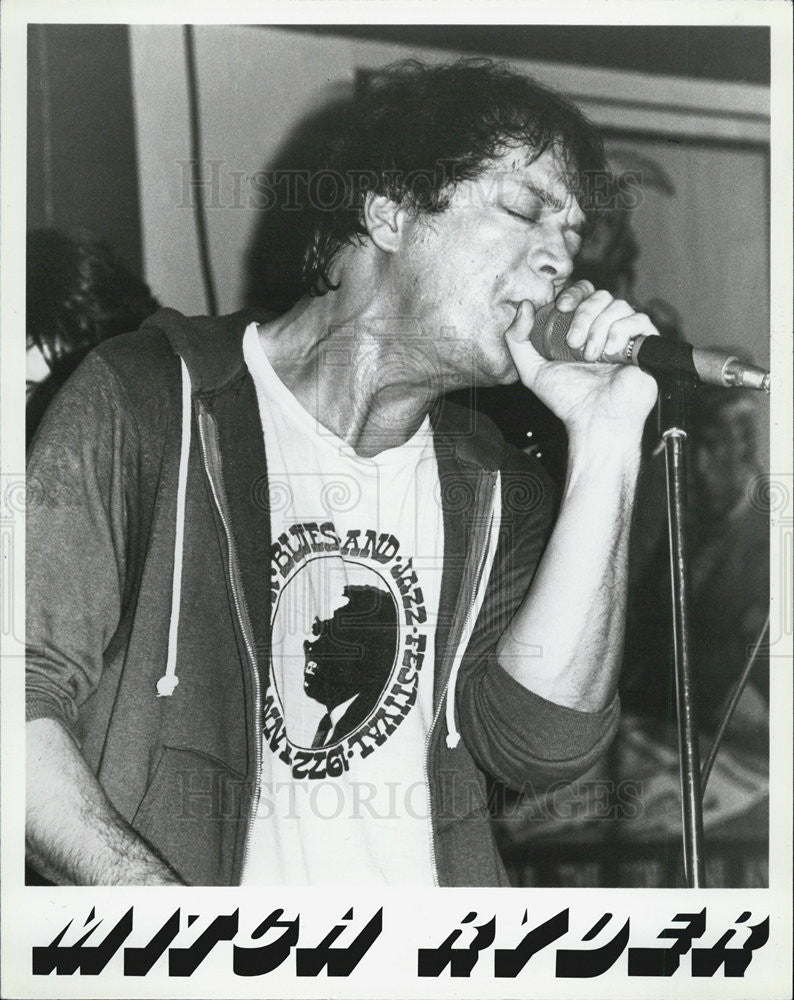 1983 Press Photo Singer,Mitch Ryder - Historic Images