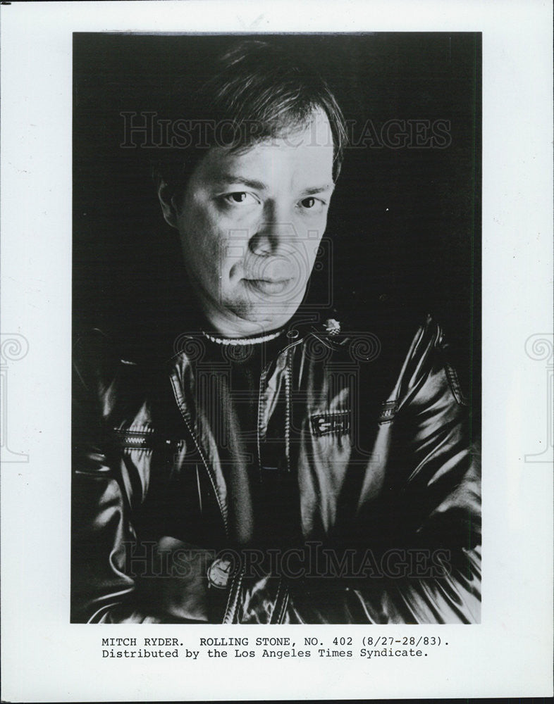 1985 Press Photo Singer Mitch Ryder - Historic Images