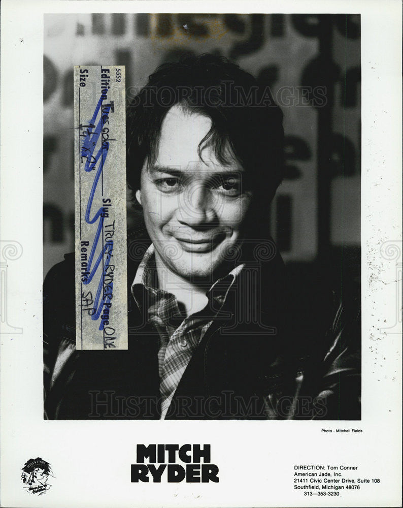 1982 Press Photo Mitch Ryder Tom connor Movie actor - Historic Images