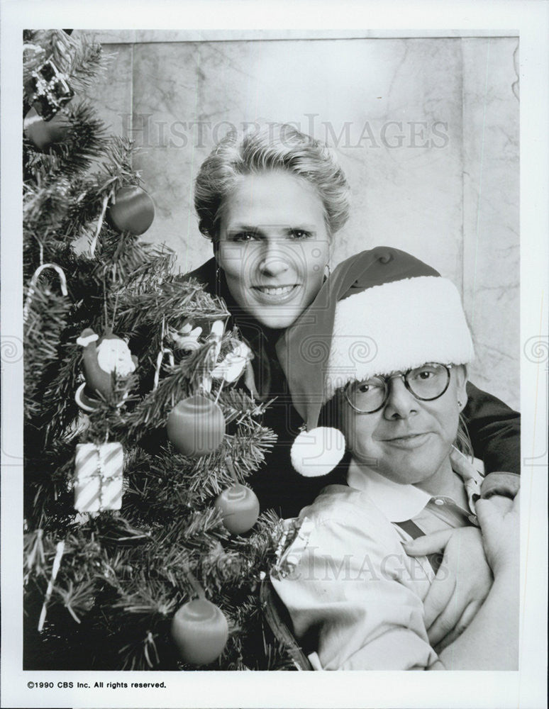 1990 Press Photo Sharon Gless/Actress/Paul Williams/Trials Rosie O&#39;Neill - Historic Images