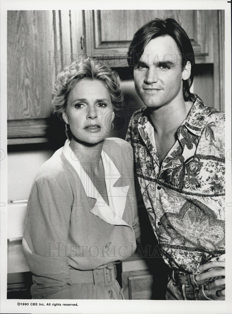 1990 Press Photo Sharon Gless And Doug Wert Star In The Trials Of Rosie O&#39;Neill - Historic Images