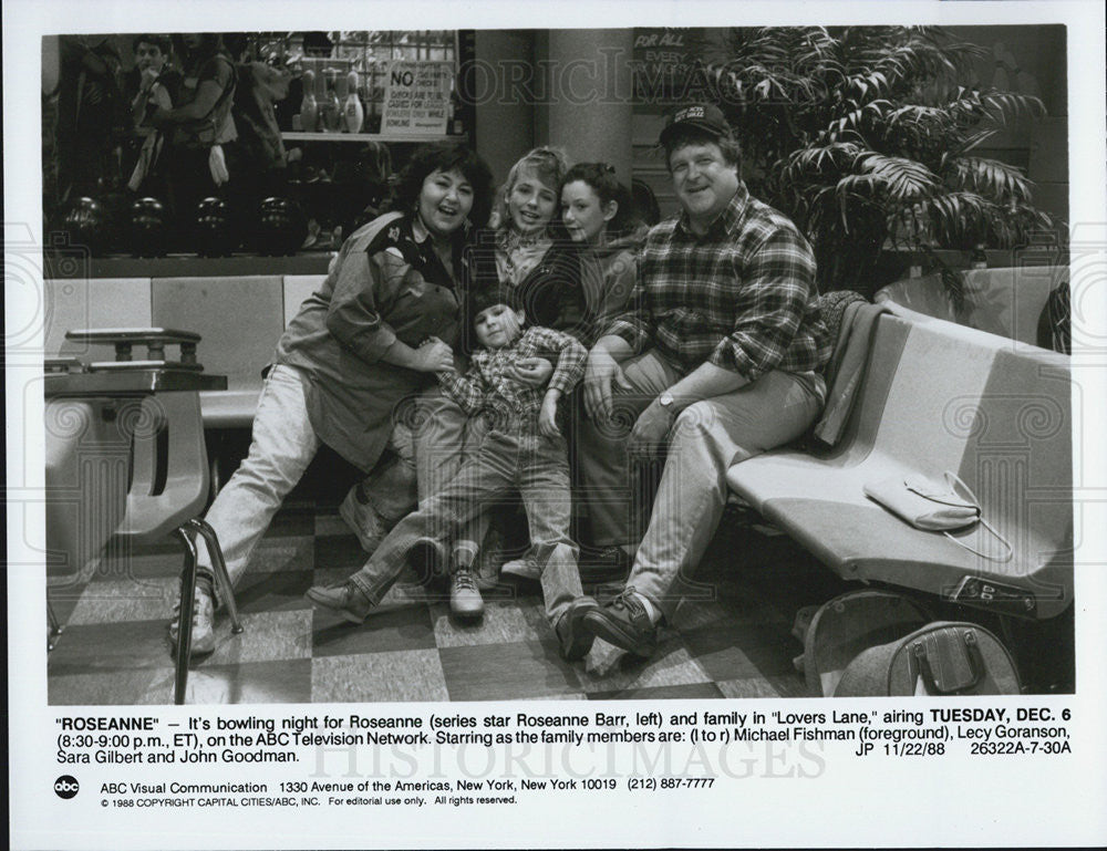 1988 Press Photo Roseanne Barr in &quot;Roseanne: - Historic Images