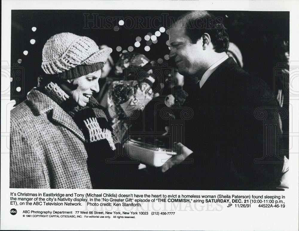 1991 Press Photo Michael Chiklis in &quot;The Commish&quot; - Historic Images