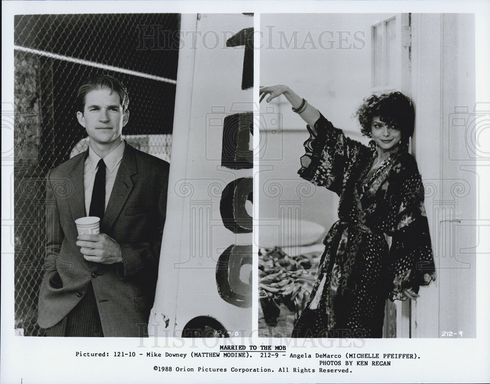 1988 Press Photo Michelle Pfeiffer in &quot;Married to the Mob&quot; - Historic Images