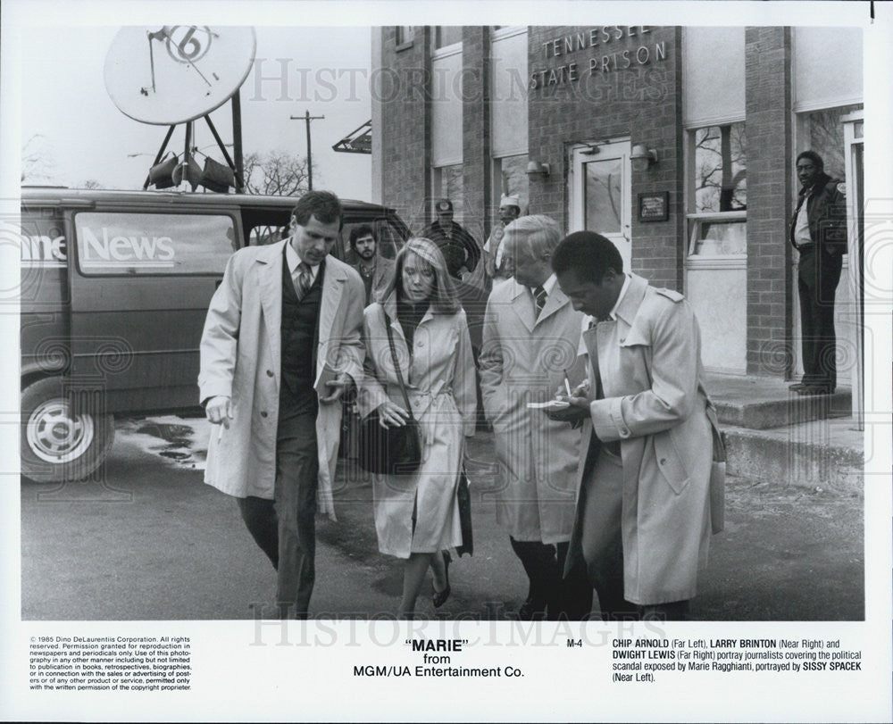 1985 Press Photo Sissy Spacek in &quot;Marie&quot; - Historic Images