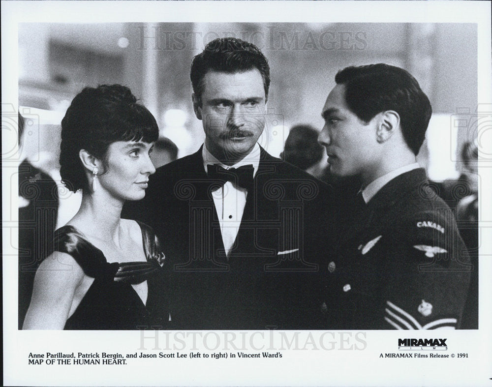 1991 Press Photo Anne Parillaud/Patrick Bergin/Jason Scott Lee/Martial Art/Actor - Historic Images