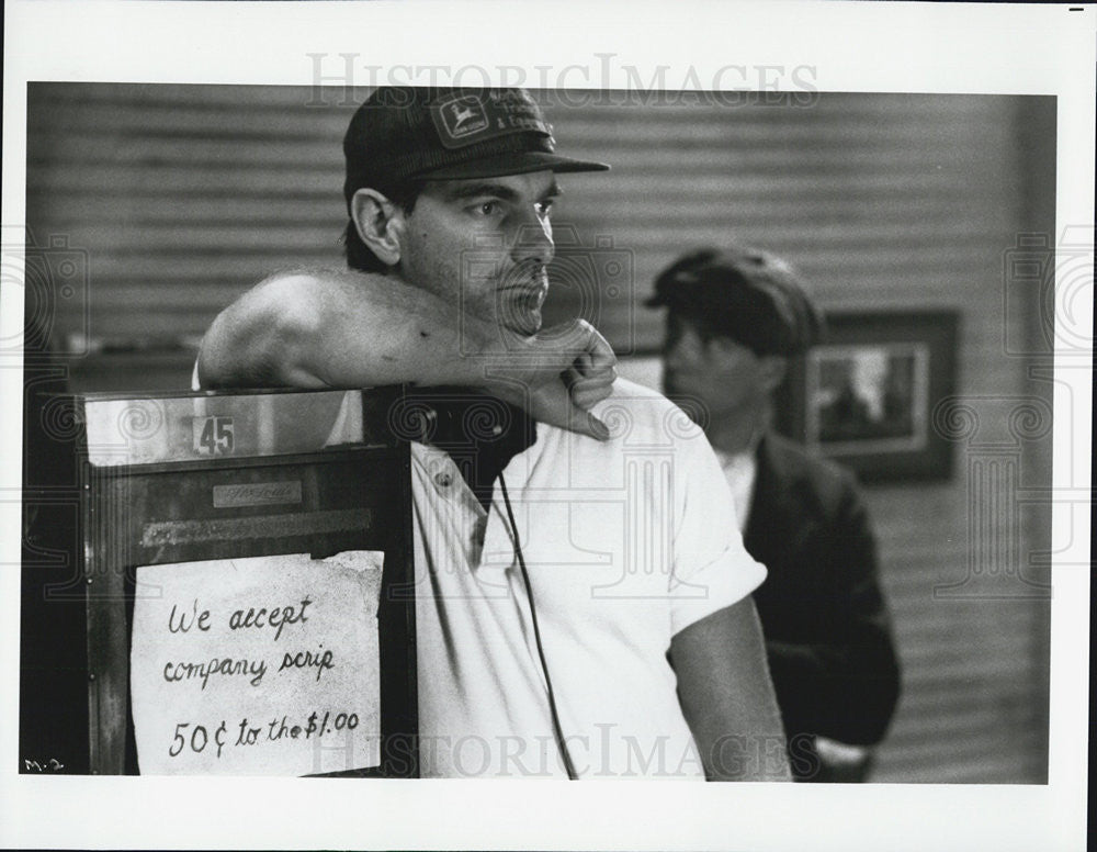 Press Photo Man on phone - Historic Images