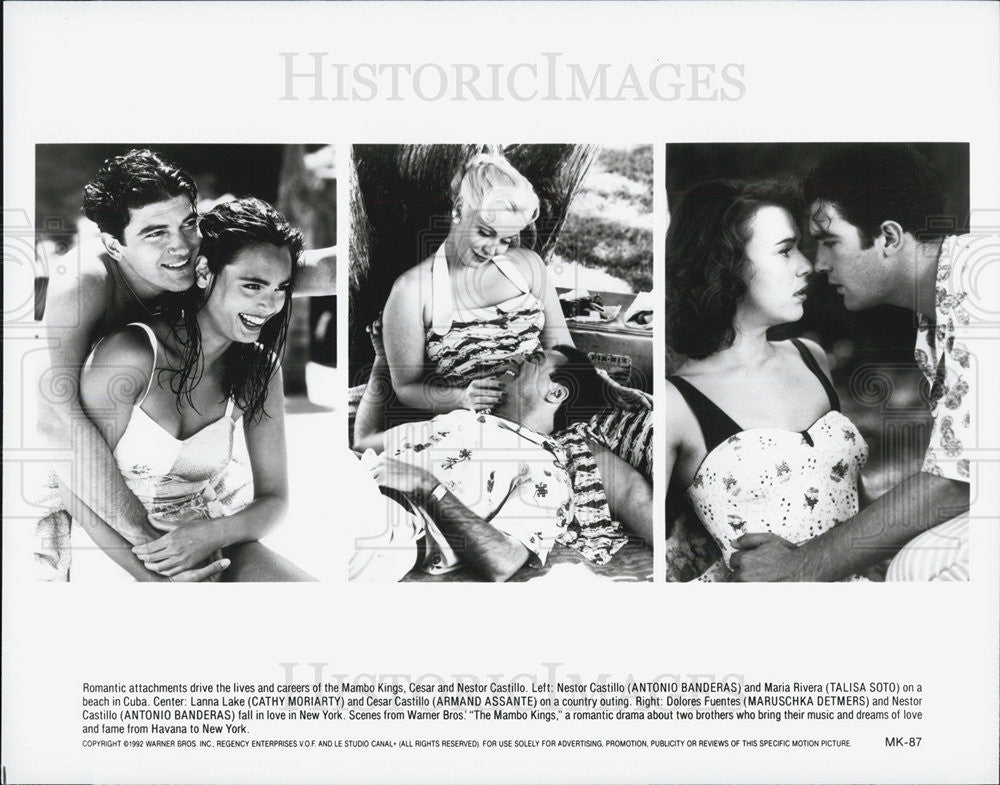 1982 Press Photo Antonia Banderas in &quot;The Mambo Kings&quot; - Historic Images