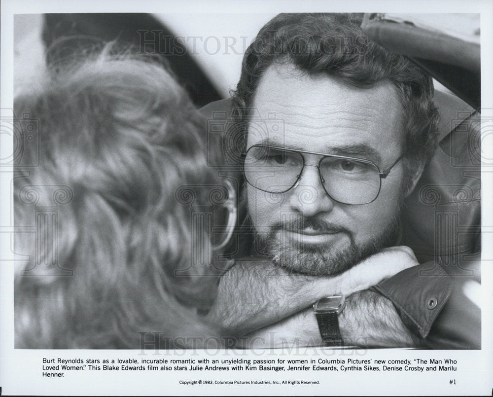 1983 Press Photo Burt Reynolds in &quot;The Man Who Loved Women&quot; - Historic Images