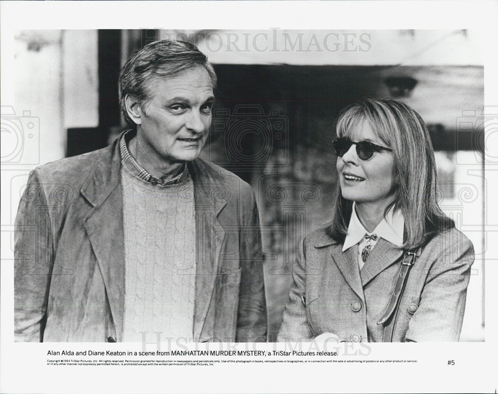 1993 Press Photo Alan Alda/Actor/Diane Keaton/Actress/Director/Producer - Historic Images