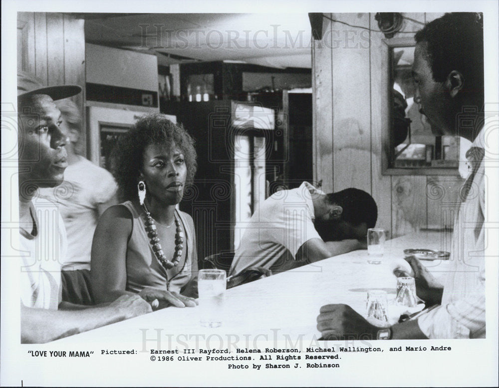 1986 Press Photo Actors Earnest Rayford, Helena Roberson, Michael Wallington - Historic Images