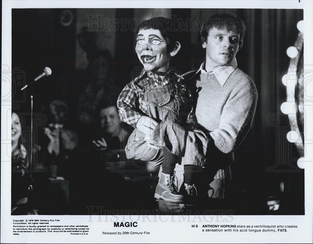 1978 Press Photo Anthony Hopkins in &quot;Magic&quot; - Historic Images