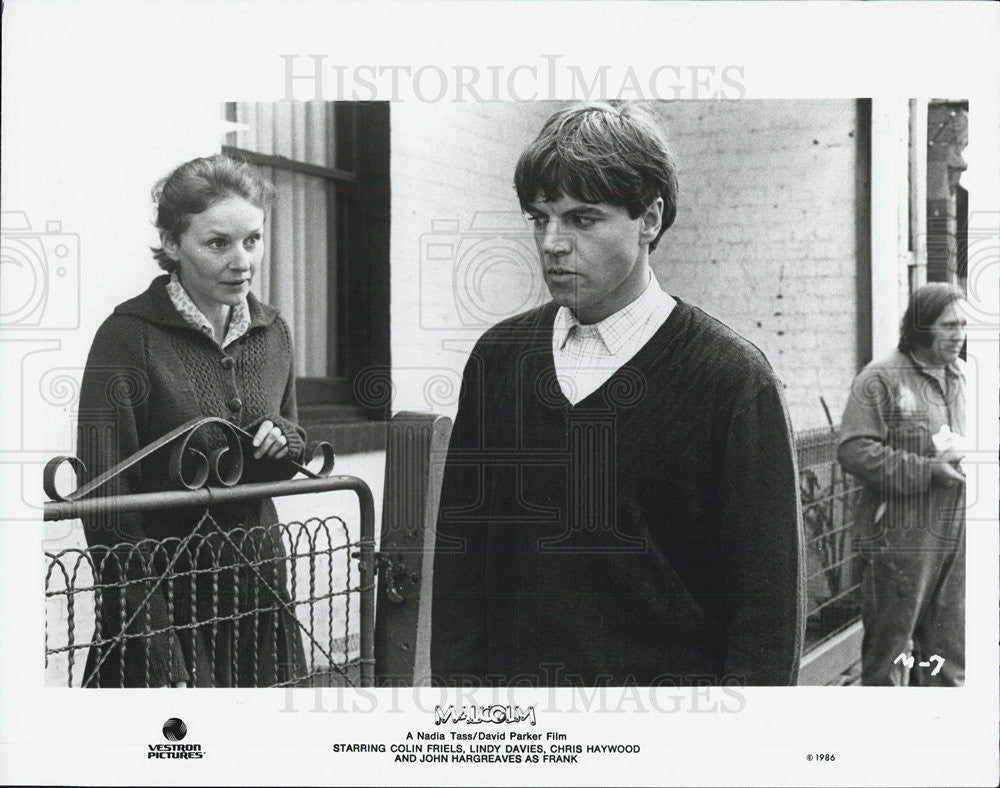 1986 Press Photo &quot;Malcolm&quot; Colin Friels, Lindy Davies, C. Haywood, J. Hargreaves - Historic Images