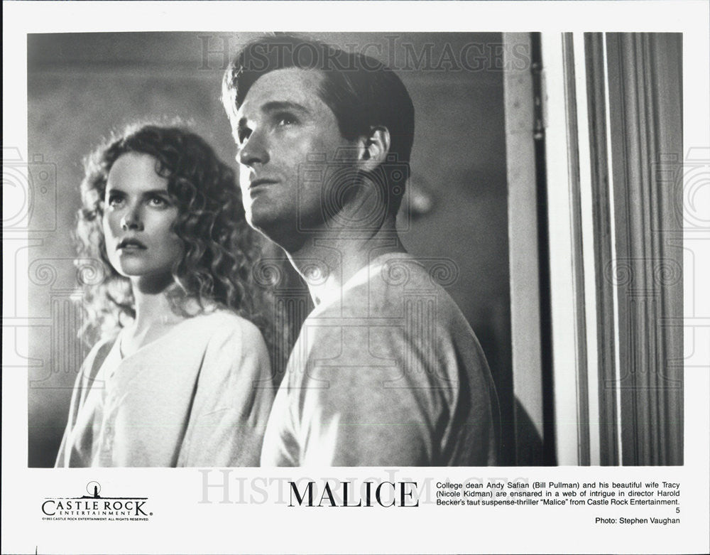 Press Photo Bill Pullman, Nicole Kidman in &quot;Malice&quot; - Historic Images