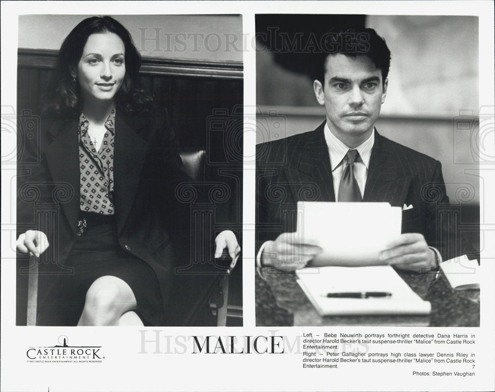 Press Photo &quot;Malice&quot; Bebe Neuwirth and Peter Gallagher - Historic Images