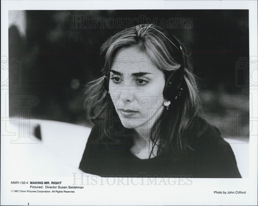 1987 Press Photo Making Mr Right Film Director Susan Seidelman On Location - Historic Images