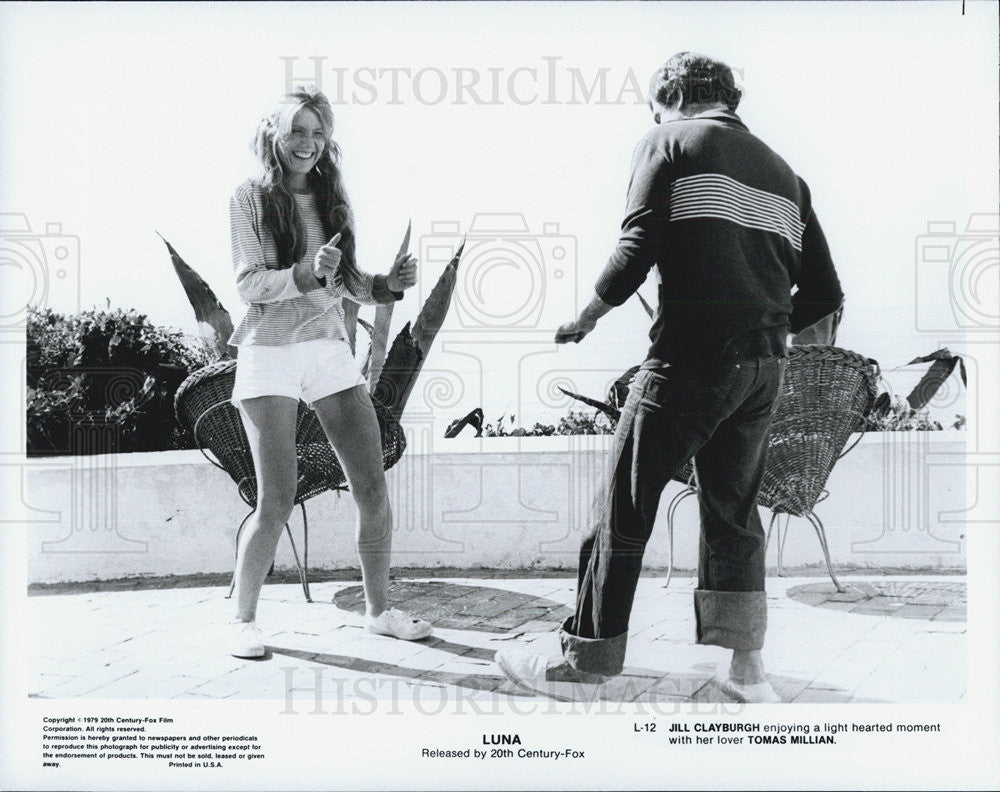 1979 Press Photo Luna Film Actors Jill Clayburgh Tomas Millian Scene - Historic Images