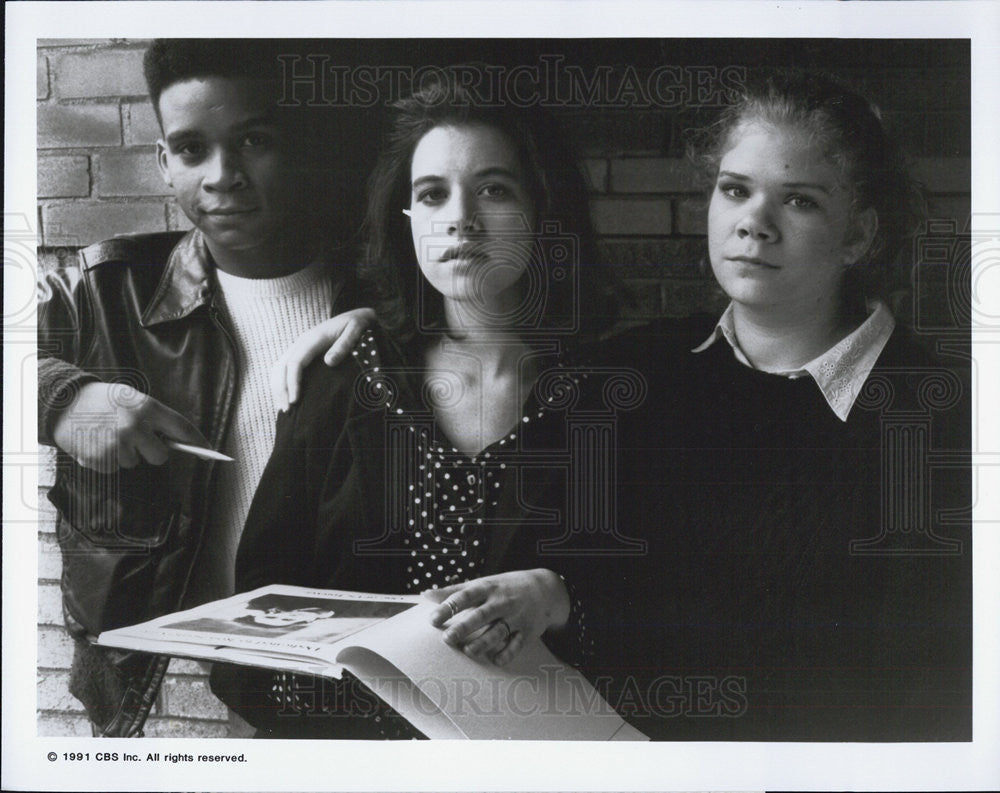 1991 Press Photo CBS Schoolbreak Special Aids Virus Dedicated To The One I Love - Historic Images