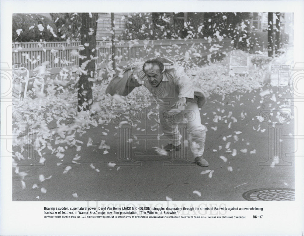 1987 Press Photo Actors Susan Sarandon Jack Nicholson The Witches Of Eastwick - Historic Images