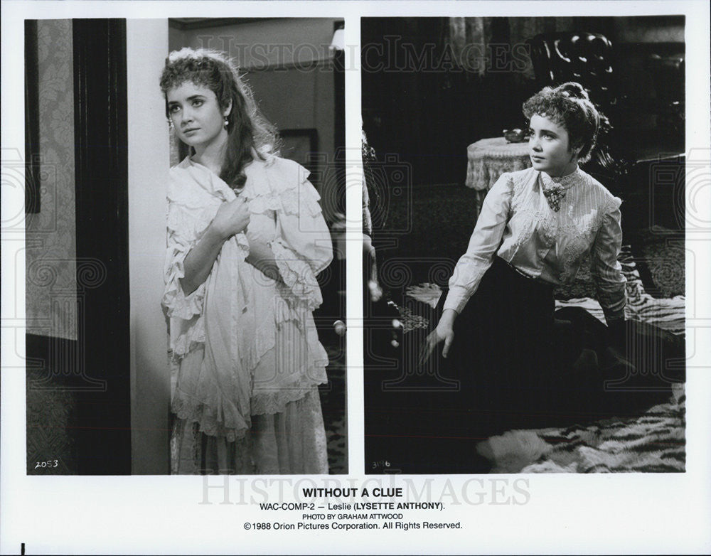 1988 Press Photo Without A Clue Lysette Anthony - Historic Images