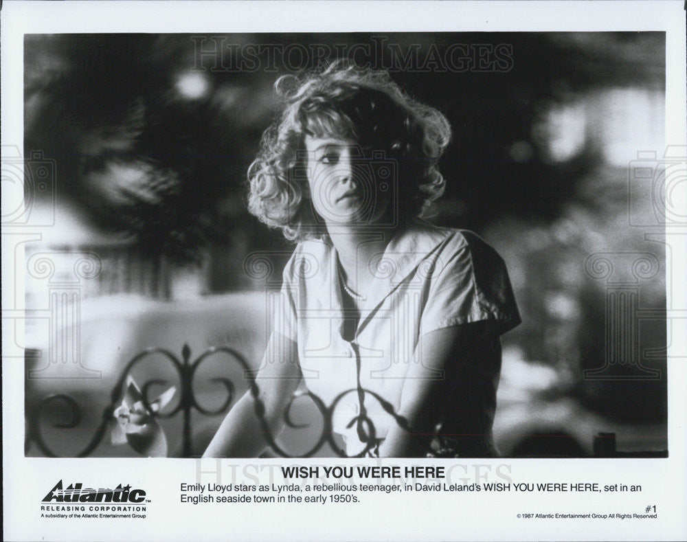 1987 Press Photo Emily Lloyd Stars As Lynda In &quot;Wish You Were Here&quot; - Historic Images