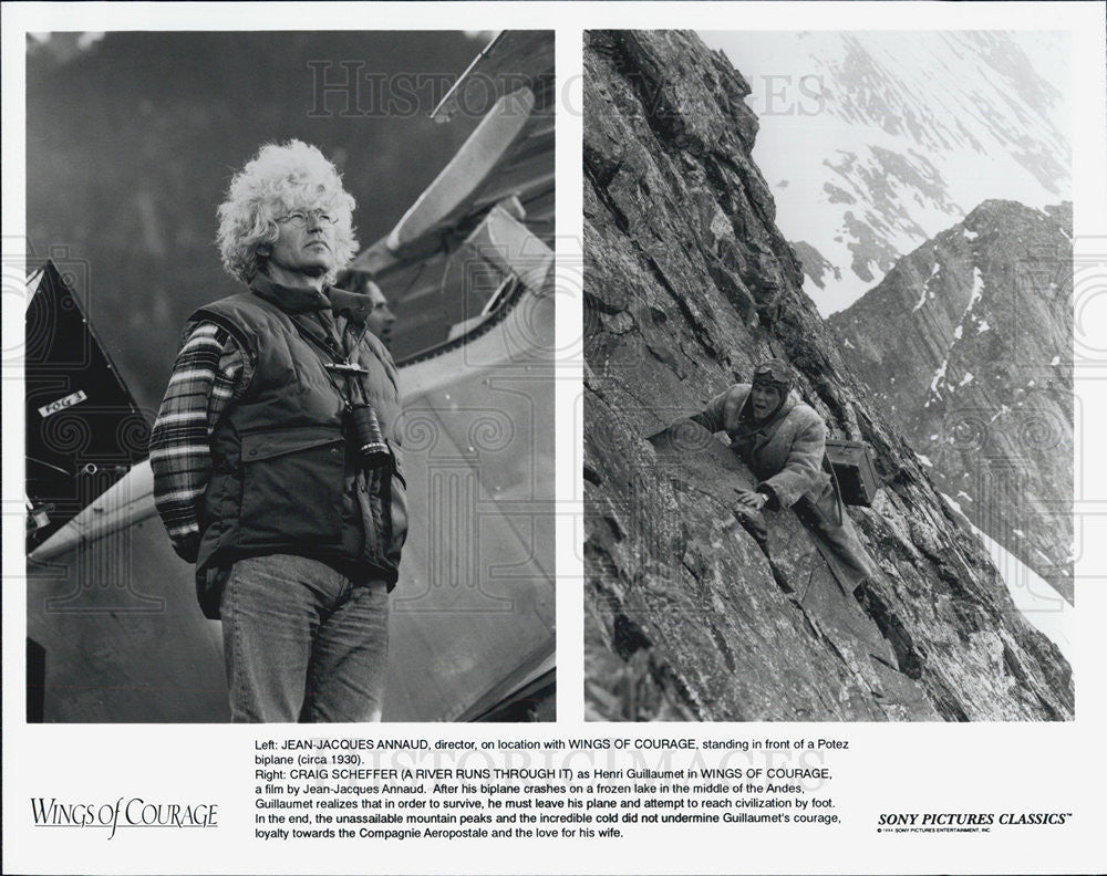1944 Press Photo Director Jean-Jacques Annaud, Actor Craig Scheffer - Historic Images