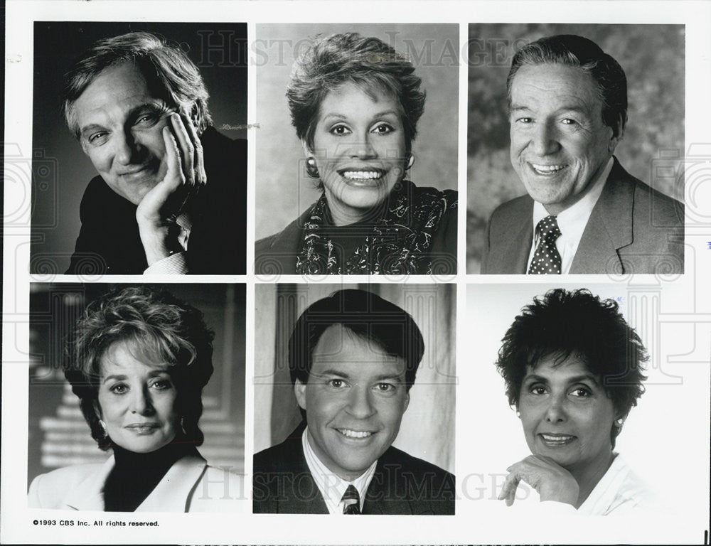 1993 Press Photo Alan Alda Mary Tyler Moore Mike Wallace Lena Horne Bob Costas - Historic Images