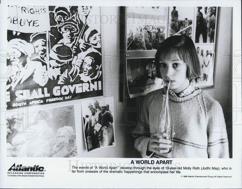 1988 Press Photo Jodhi May stars as Molly Roth in &quot;A World Apart. - Historic Images