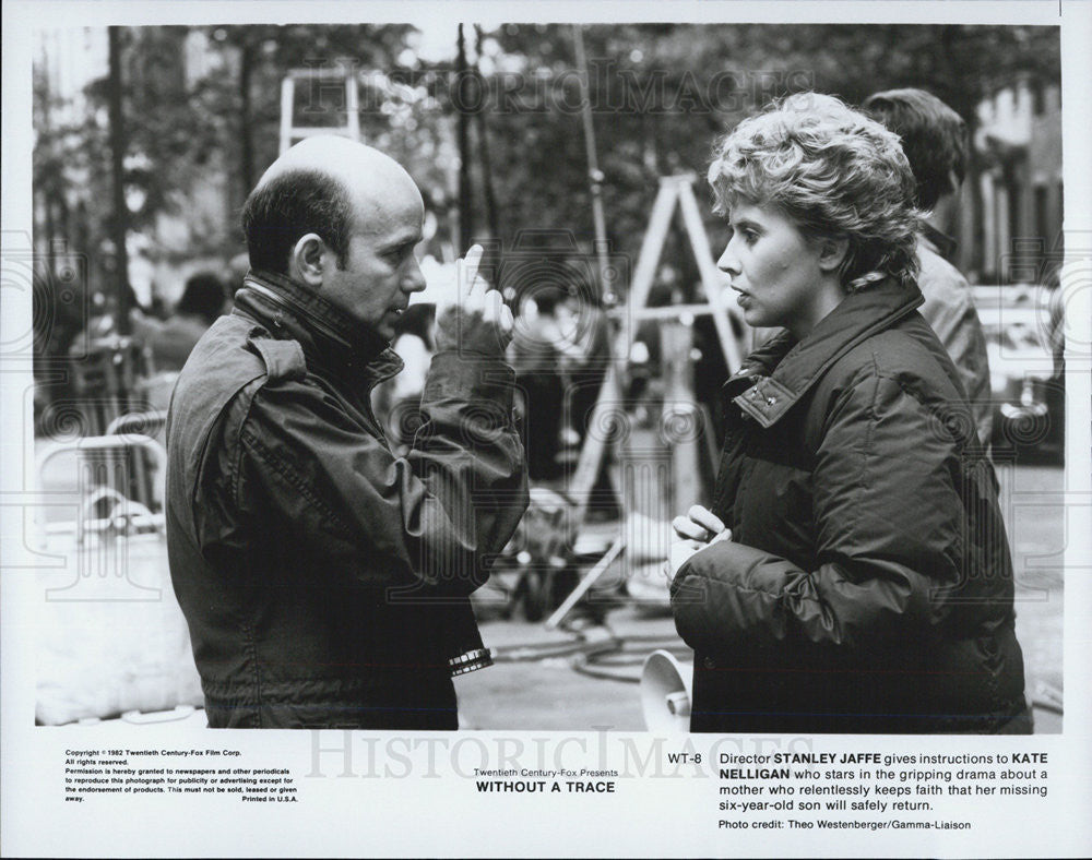 1982 Press Photo Stanley Jaffe Actor Kate Nelligan Actress Without Trace Movie - Historic Images