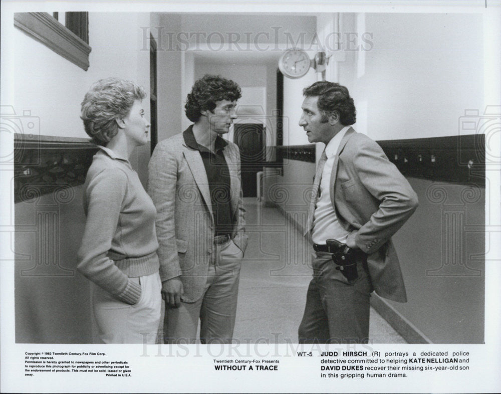 1982 Press Photo Judd Hirsch, Kate Nelligan, &amp; David Dukes in &quot;Without a Trace&quot; - Historic Images