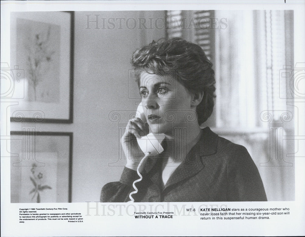 1982 Press Photo Kate Nelligan Actress Without Trace Suspense Drama Film Movie - Historic Images