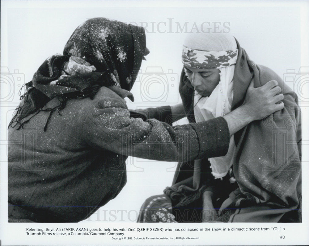 1982 Press Photo Tarik Akan and Serif Sezer in the movie &quot;Yol&quot; - Historic Images