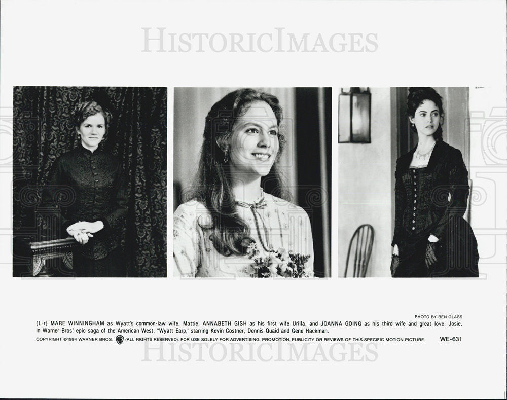 1994 Press Photo Mare Winningham in &quot;Wyatt Earp&quot; - Historic Images