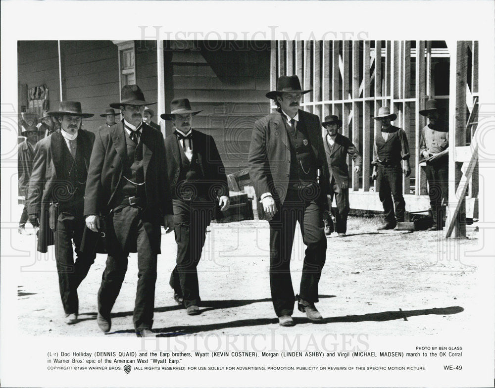 1994 Press Photo Kevin Costner in &quot;Wyatt Earp&quot; - Historic Images