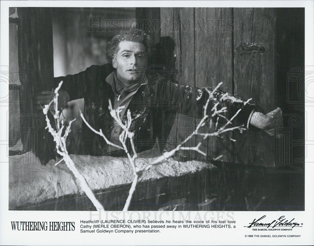 1989 Press Photo Laurence Olivier on "Wuthering Heights" - Historic Images