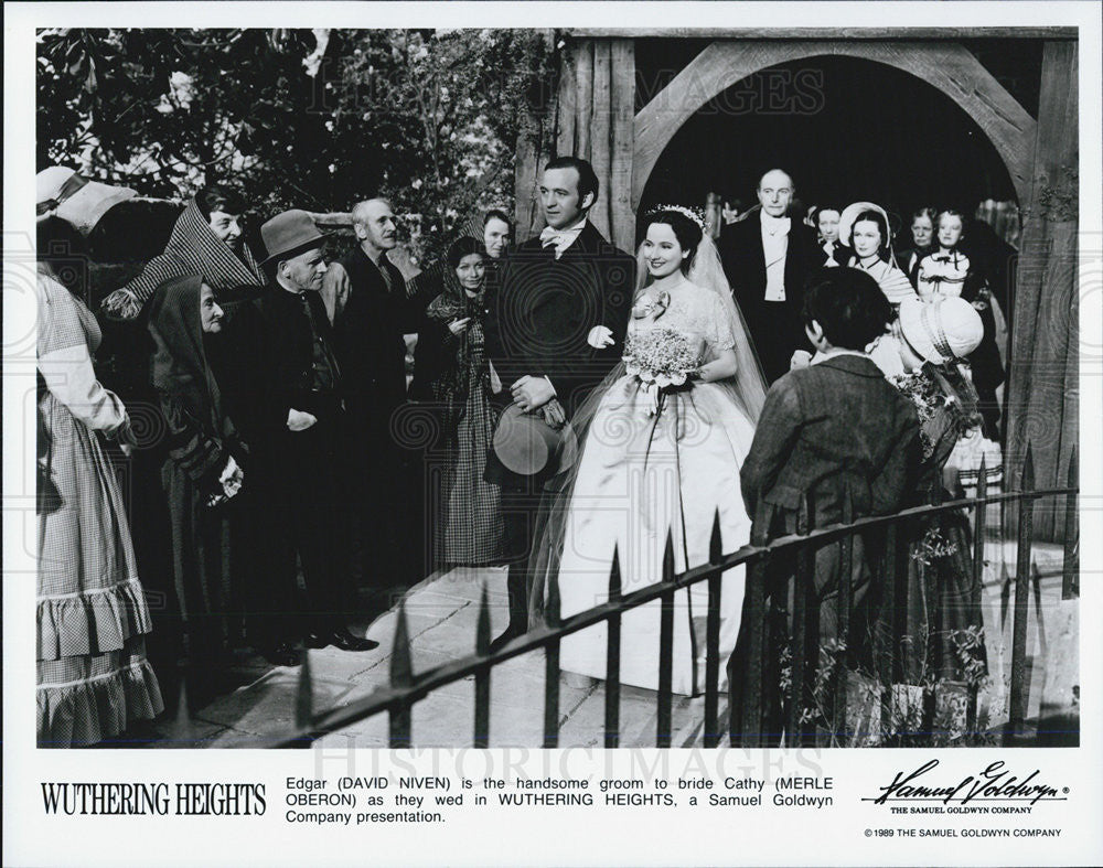 1989 Press Photo Laurence Olivier on &quot;Wuthering Heights&quot; - Historic Images