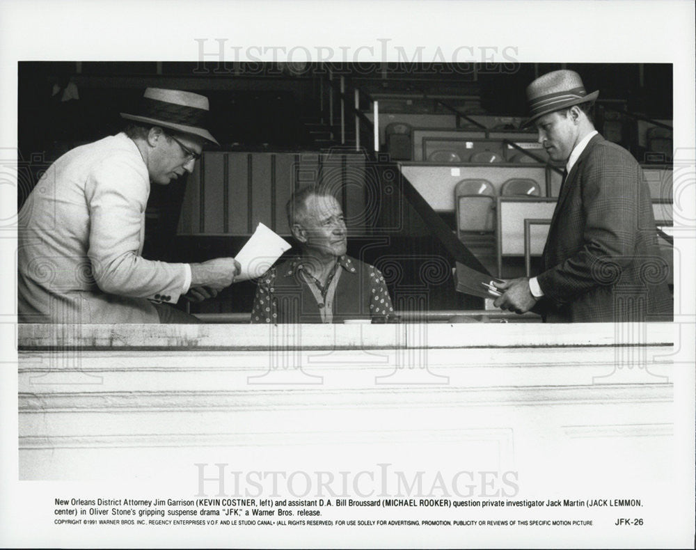 1991 Press Photo  Kevin Costner in &quot;JFK&quot; - Historic Images