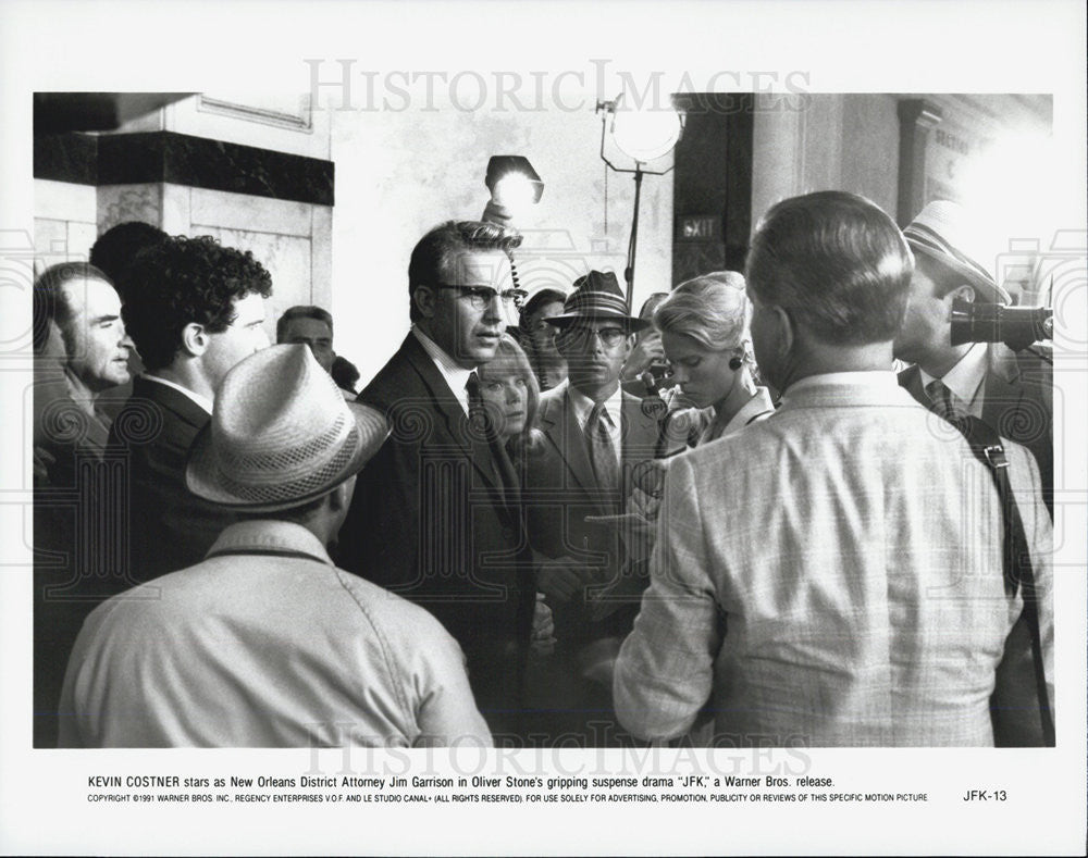 1991 Press Photo  Kevin Costner in &quot;JFK&quot; - Historic Images