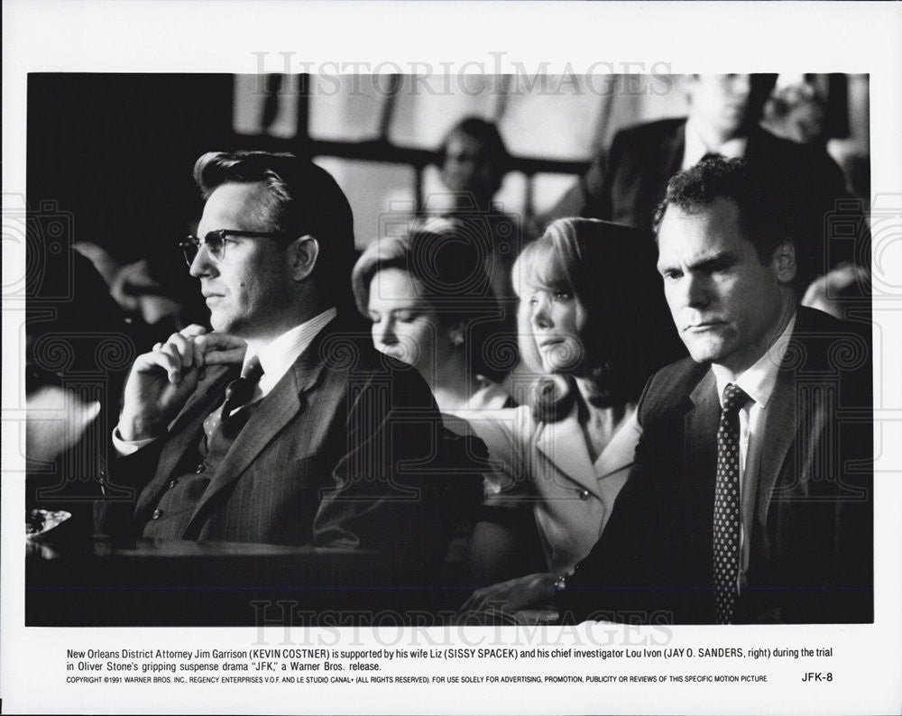 1991 Press Photo  Kevin Costner in &quot;JFK&quot; - Historic Images