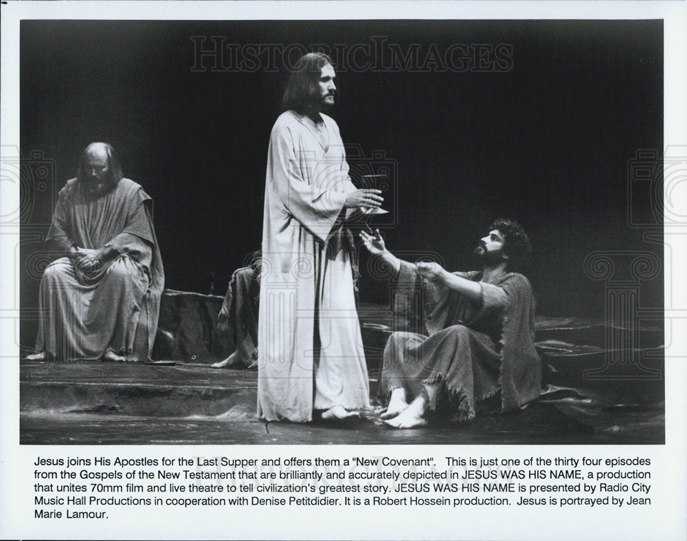 Press Photo Jean Marie Lamour in &quot;Jesus Was His Name&quot; - Historic Images