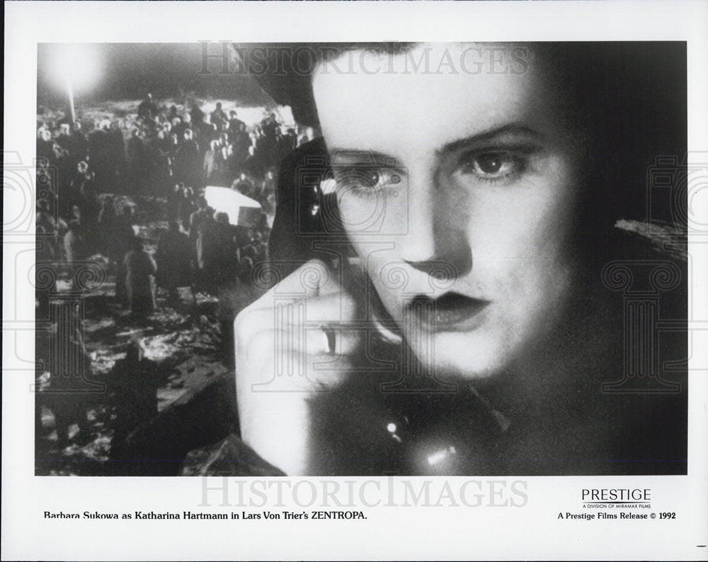 1992 Press Photo Katharina Hartmann in &quot;Zentropa&quot; - Historic Images