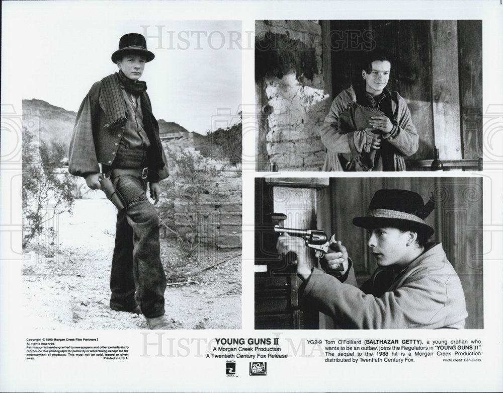 1990 Press Photo  Keifer Sutherland in &quot;Young Guns 2&quot; - Historic Images